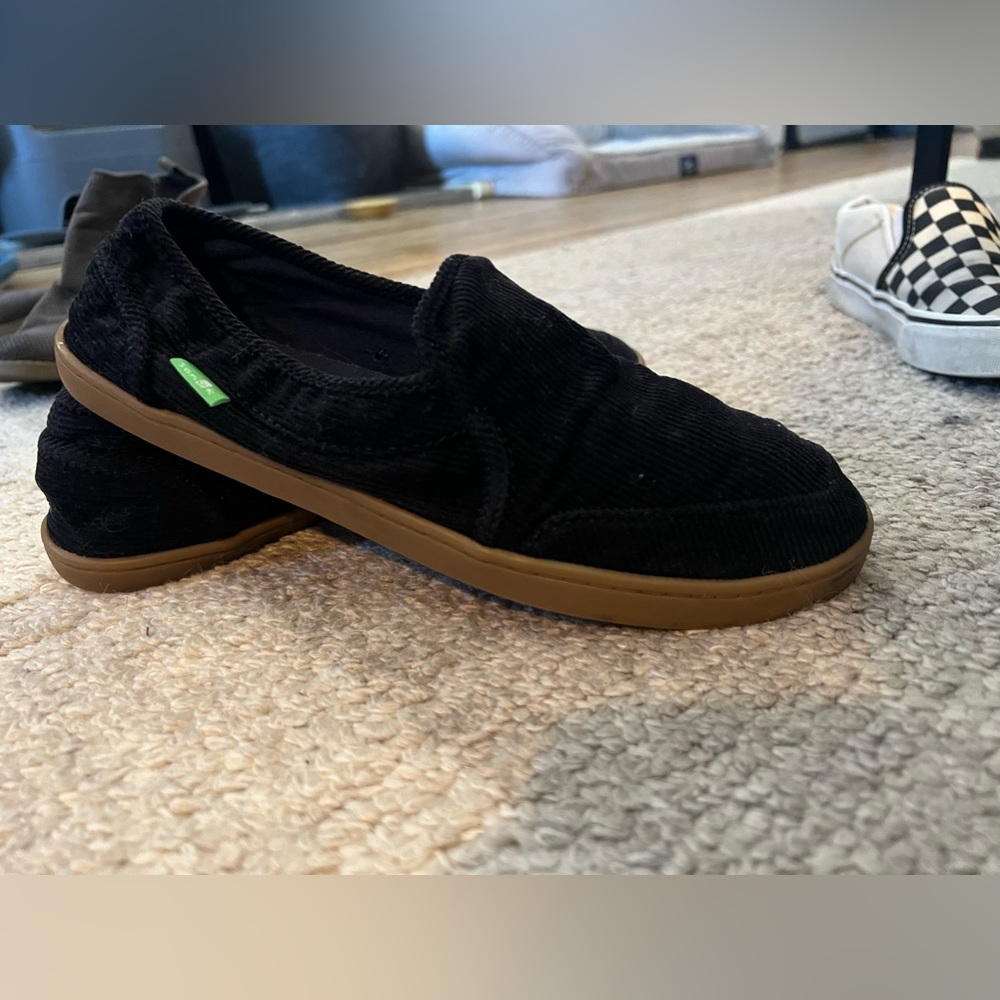 Sanuk corduroy slip on sneakers